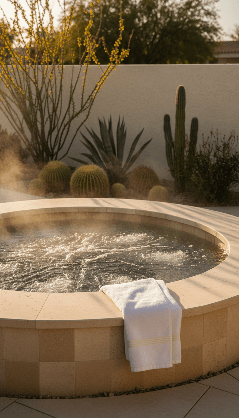 Spa surround, same stone